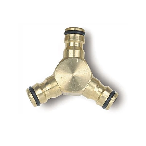 Raccord Automatique Y Dérivation Tuyau Arrosage 19 Mm Triple Mâle Laiton 1 Raccord Automatique Y Dérivation Tuyau Arrosage 19 Mm Triple Mâle Laiton