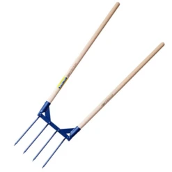 Aerogrif' Pour Jardinage Biologique - 4 Dents De 32 Cm Pour Aérer Le Sol - Perrin - 2 Manches De 110 Cm