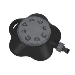 Arroseur Jardin Polyvalent 8 Fonctions Arrosage 360° Fitt Plastique Noir
