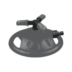 Arroseur Rotatif Circulaire 3 Bras Embase Jardin Buses Réglables Gris