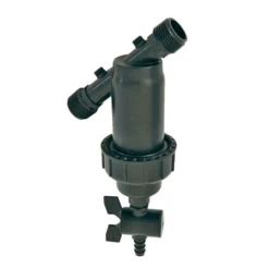 Filtre Plastique GAG Cartouche 100 Microns Vanne 13x16 Sorties MM 26x34