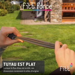 Tuyau Arrosage Fitt Force équipé 15 Mm 5/8" Longueur 35 Mètres Bleu -Magasin D'Outils De Jardinage fitt force 10