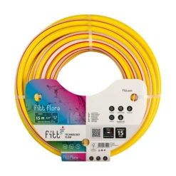 Tuyau D'arrosage Fitt Flora Diamètre 15 Mm Longueur 15 Mètres Jaune -Magasin D'Outils De Jardinage flo 2