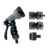 Ensemble Universel Arrosage Pistolet Raccords 13-19 Mm Bi-matière Noir