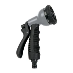 Pistolet Gainé Arrosage Multi Jets 8 Jets Bi Matière Techn'O Fitt Noir