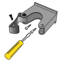 Porte Outils Sur Rail Perrin 500mm Avec 3 Crochets | Quincaillerie Pro -Magasin D'Outils De Jardinage porte outils fixation