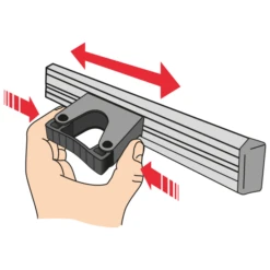 Porte Outils Sur Rail Perrin 500mm Avec 3 Crochets | Quincaillerie Pro -Magasin D'Outils De Jardinage porte outils rail