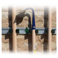 Porte Outils Sur Rail Perrin 500mm Avec 3 Crochets | Quincaillerie Pro