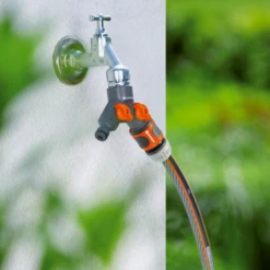 Raccord Automatique Sélecteur 2 Voies Vanne Robinet 20/27 26/34 Gardena