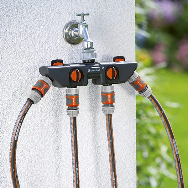 Raccord Sélecteur Arrosage 4 Sorties Robinet 20/27 26/34 Gardena – Image 3