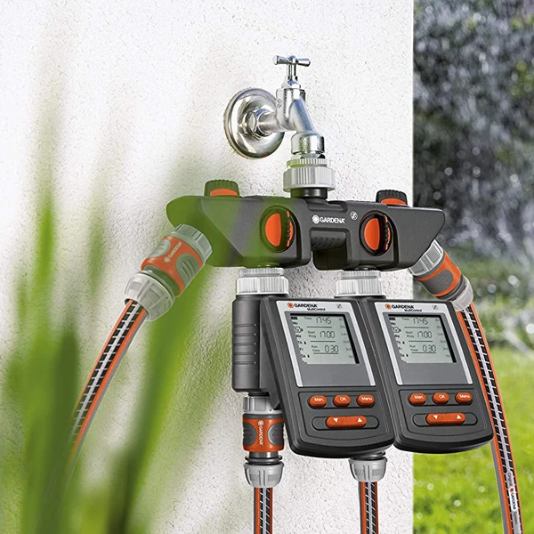 Raccord Sélecteur Arrosage 4 Sorties Robinet 20/27 26/34 Gardena – Image 2