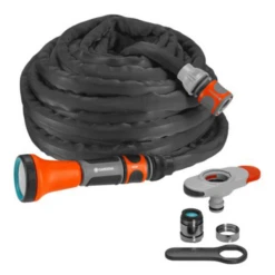 Tuyau Arrosage Liano Gardena Fibres Tissées Avec Accessoires