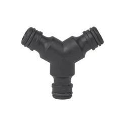 Raccord Automatique Y Dérivation Arrosage Triple Mâle Plastique Noir